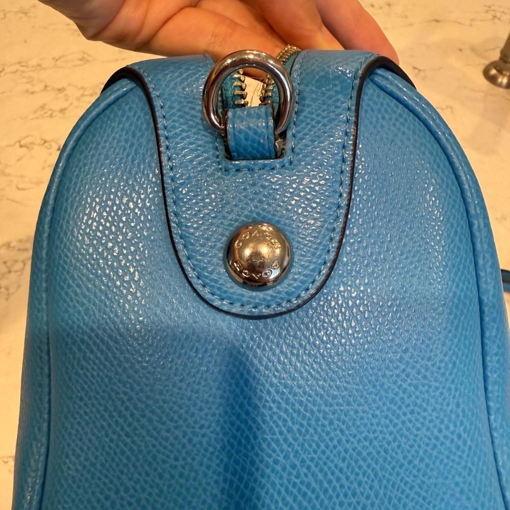 Coach Mini Bennett Satchel in Lapis Blue Leather Crossbody - Picture 6 of 11